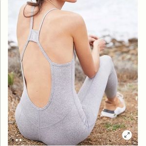 Free People Side to Side Performance Onsie XS Grey